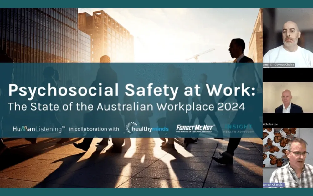 Psychosocial Safety: The state of the Australian workplace 2024 [webinar]