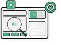 multiple screens and graphs icons